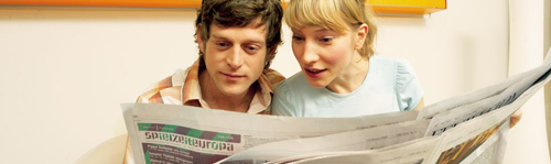 Zeitung wird gelesen